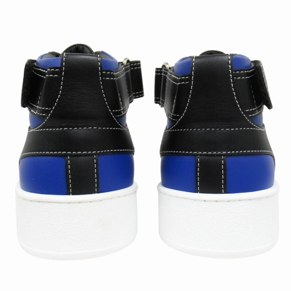 Hermes Freestyle Calfskin Leather Sneakers Shoes High Cut 42 White — view 4