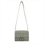 Dior le 30 Monte Ny 30 Montaigne Leather Shoulder Cross Blue Gold Handbag — view 4