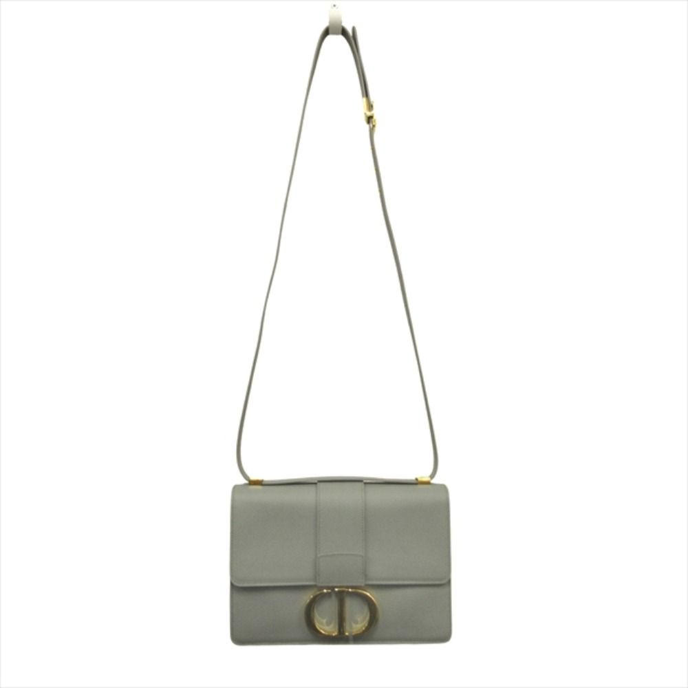 Dior le 30 Monte Ny 30 Montaigne Leather Shoulder Cross Blue Gold Handbag — view 4