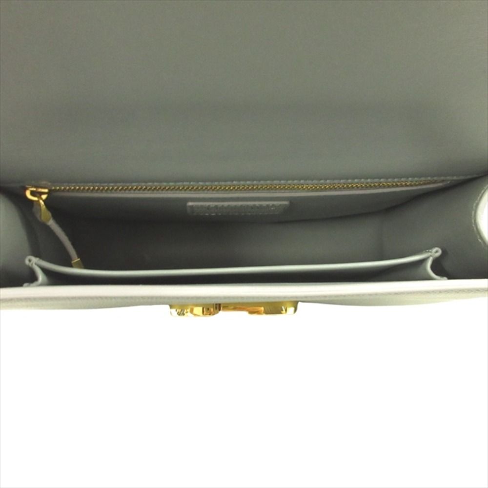 Dior le 30 Monte Ny 30 Montaigne Leather Shoulder Cross Blue Gold Handbag — view 6