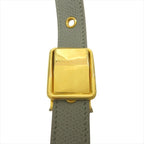 Dior le 30 Monte Ny 30 Montaigne Leather Shoulder Cross Blue Gold Handbag — view 5