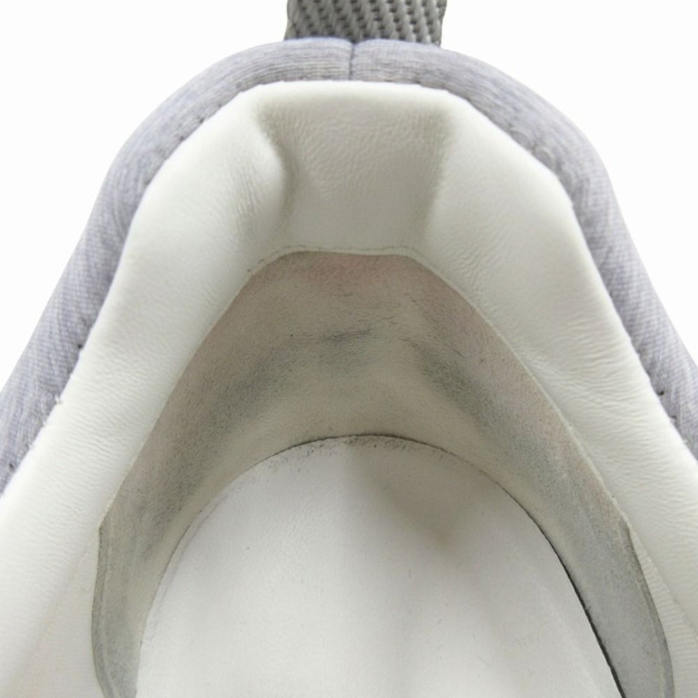 Hermes Bouncing Sneakers Shoes Logo Suede Leather 42) Gray White — view 7