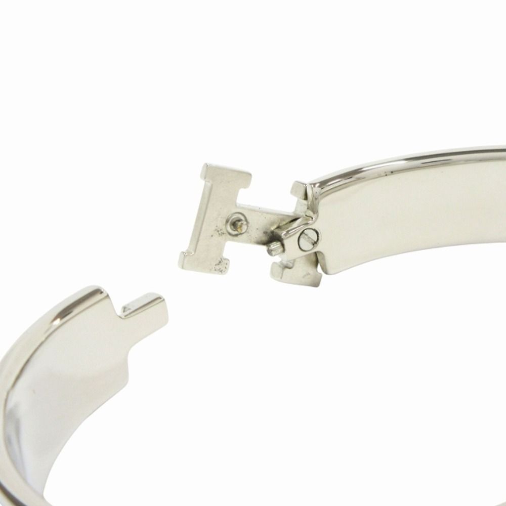 Hermes Clic Bracelet Bangle GM Silver Lila Light Purple — view 4