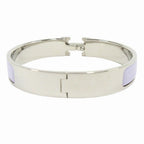 Hermes Clic Bracelet Bangle GM Silver Lila Light Purple — view 2