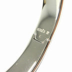 Hermes Clic Bracelet Bangle GM Silver Lila Light Purple — view 6