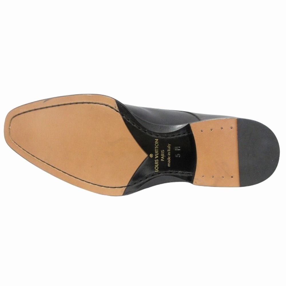 Louis Vuitton Double Monk Strap Dress Business Shoes Leather Silver Black — view 6