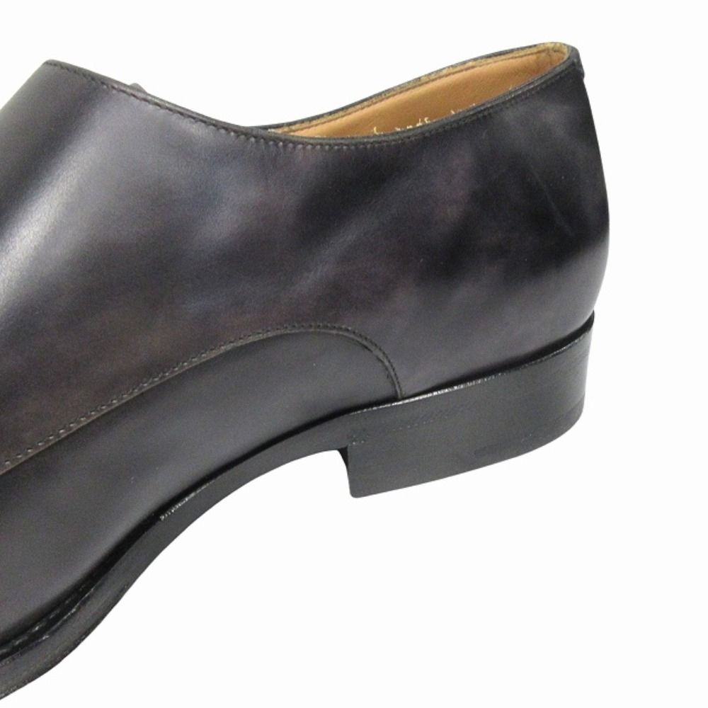 Louis Vuitton Double Monk Strap Dress Business Shoes Leather Silver Black — view 8