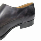 Louis Vuitton Double Monk Strap Dress Business Shoes Leather Silver Black — view 8