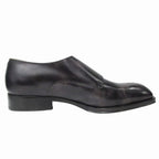 Louis Vuitton Double Monk Strap Dress Business Shoes Leather Silver Black — view 2