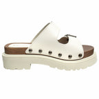 Dior Quake Leather Sandals Platform Shoes 37 White — view 2