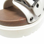 Dior Quake Leather Sandals Platform Shoes 37 White — view 7