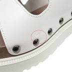 Dior Quake Leather Sandals Platform Shoes 37 White — view 8