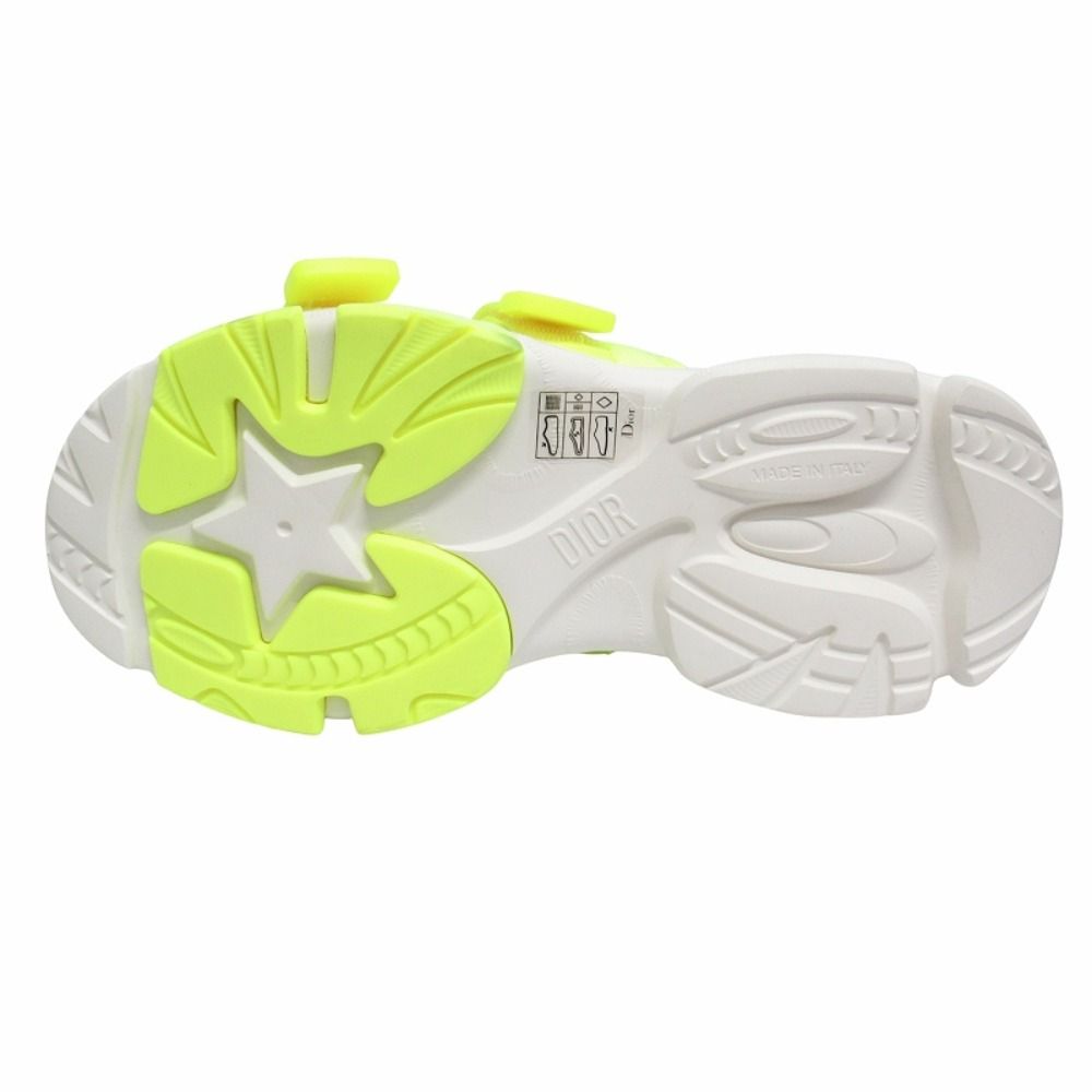 Dior D Wonder Slide Sandals Logo Belt Platform Shoes 38 Yellow — view 6