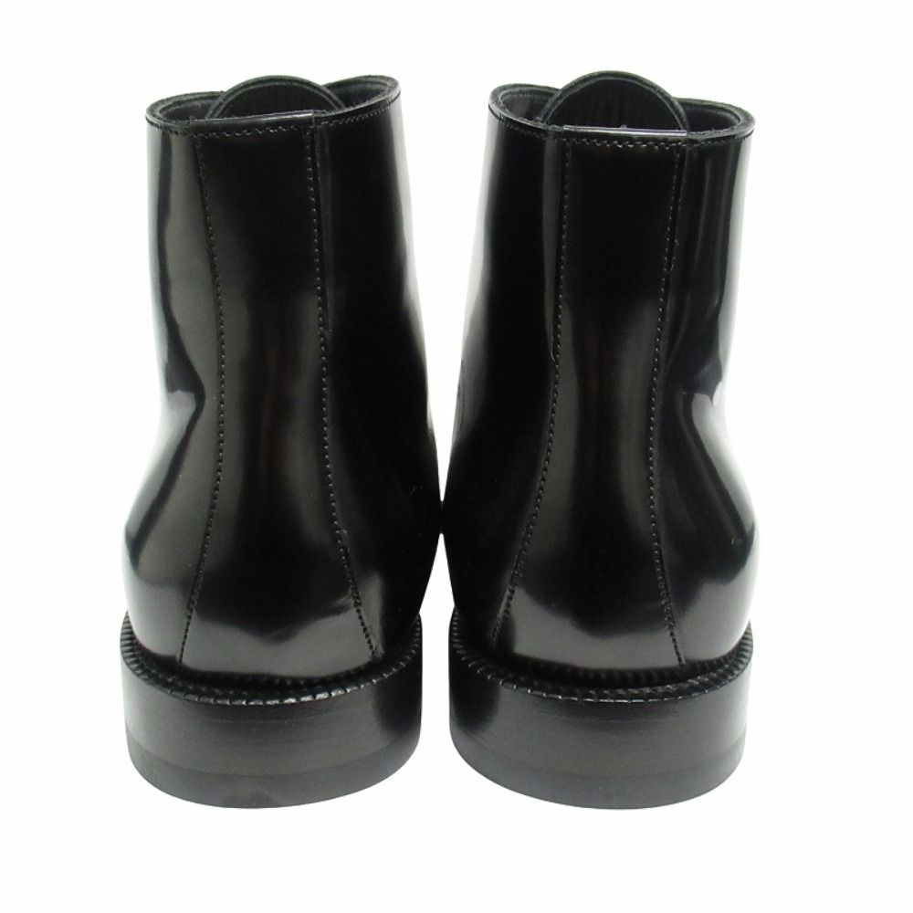 Celine Era Leather Short Boots Lace Up Shoes Hedi Slimane 36 Black — view 5