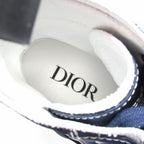 Dior High Top Logo Buckle Cut Sneakers Shoes 36 Navy — view 7