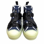 Dior High Top Logo Buckle Cut Sneakers Shoes 36 Navy — view 4