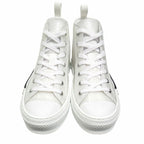Dior Oak League High Top Sneakers Cut Shoes Logo Trotter 38 White — view 5