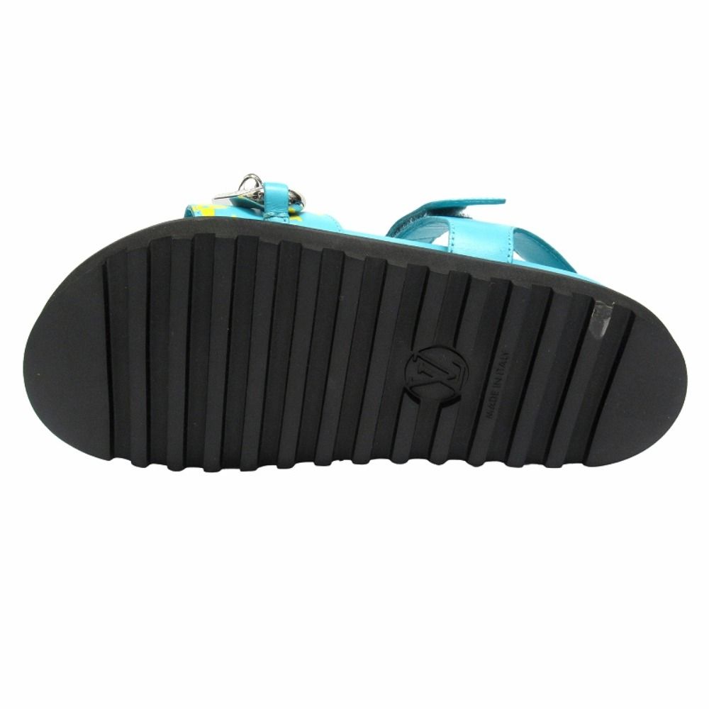 Louis Vuitton Paseo Line Chain Monogram Sandals Shoes Leather — view 6