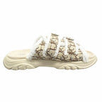 Dior Town Oblique Jacquard Shearling Sandals Shoes Trotter 40 Beige Brown — view 2