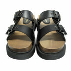 Dior Quake Leather Strap Sandals Shoes 37 Black — view 4