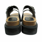 Dior Quake Leather Strap Sandals Shoes 37 Black — view 5