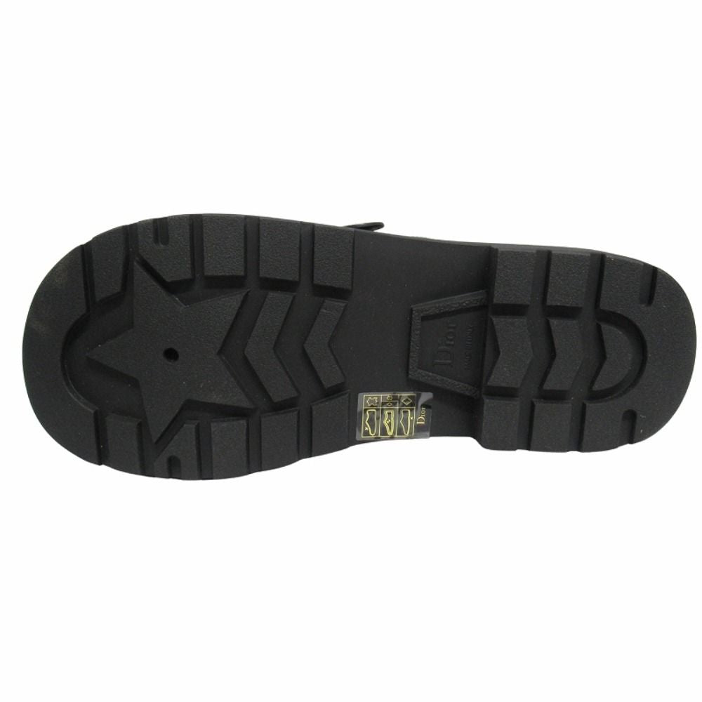 Dior Quake Leather Strap Sandals Shoes 37 Black — view 7