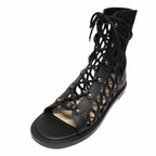 Dior D Trap Mesh Leather Sandals Boots Shoes 37 Black — view 3
