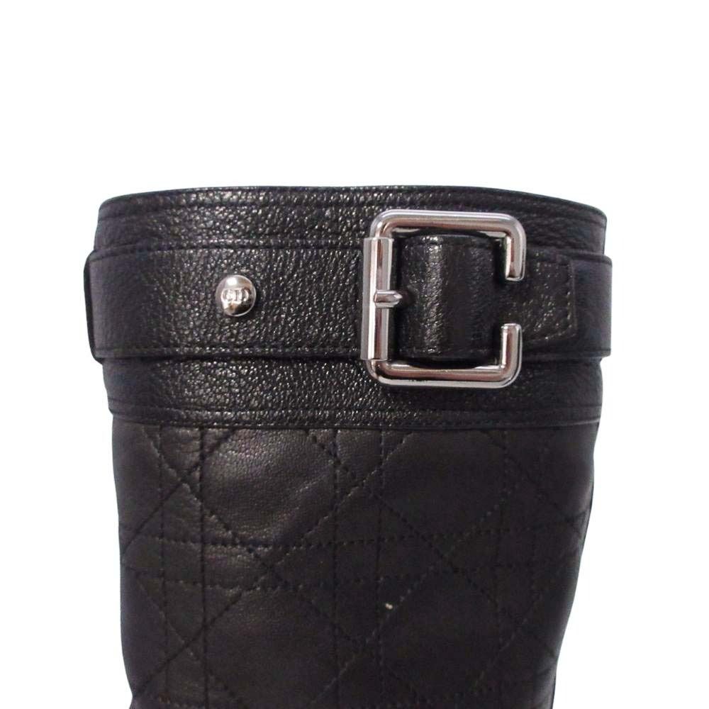 Dior Biker Cannage Low Boot Boots Black — view 7