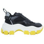 Prada Block Sneakers Volume Sole Low Top Platform Shoes Logo 37.5 Black — view 4