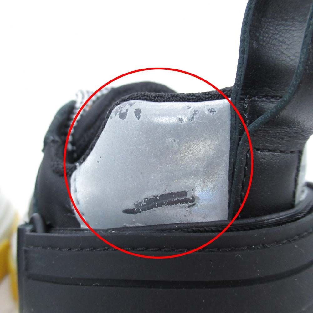 Prada Block Sneakers Volume Sole Low Top Platform Shoes Logo 37.5 Black — view 7