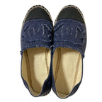 Chanel 14c CC Logo Espadrilles 35 Navy — view 4