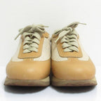 Hermes Quick Leather Canvas Sneakers 35 Camel — view 3