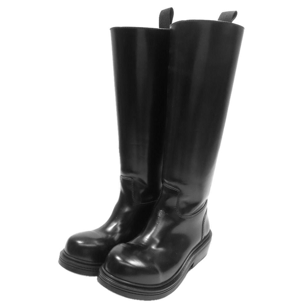 Bottega Veneta Fireman Long Boots Shoes Leather 36 Black — view 2