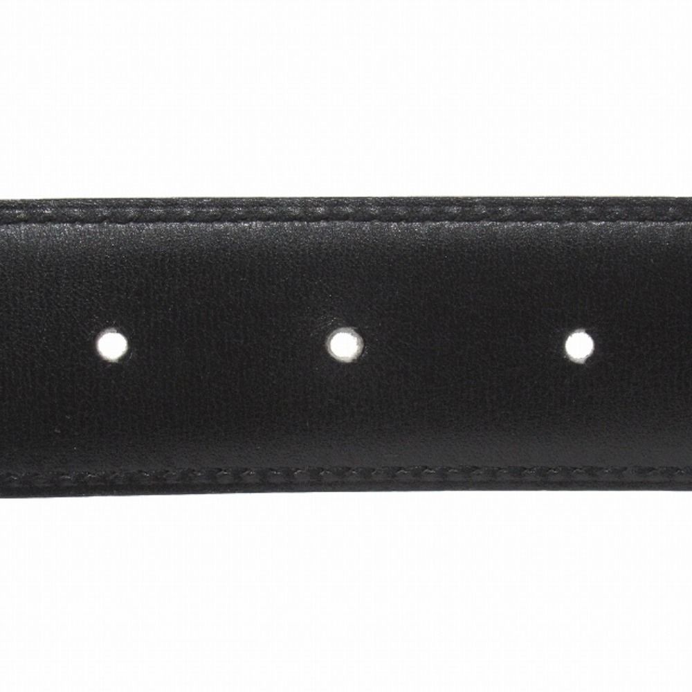 Hermes Buckle Reversible Belt Leather Constance Gold Vintage 70 cm Gray Black — view 5