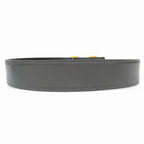 Hermes Buckle Reversible Belt Leather Constance Gold Vintage 70 cm Gray Black — view 3