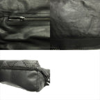 Bottega Veneta Perforated Messenger Bag Shoulder Intrecciato Black — view 8