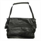 Bottega Veneta Perforated Messenger Bag Shoulder Intrecciato Black — view 2