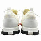 Hermes Addict Knit Sneakers Shoes Low Cut 43 White Orange — view 4