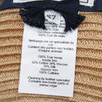 Hermes Garance Hemp Leather Cap Hat Series Logo 57 Natural — view 6