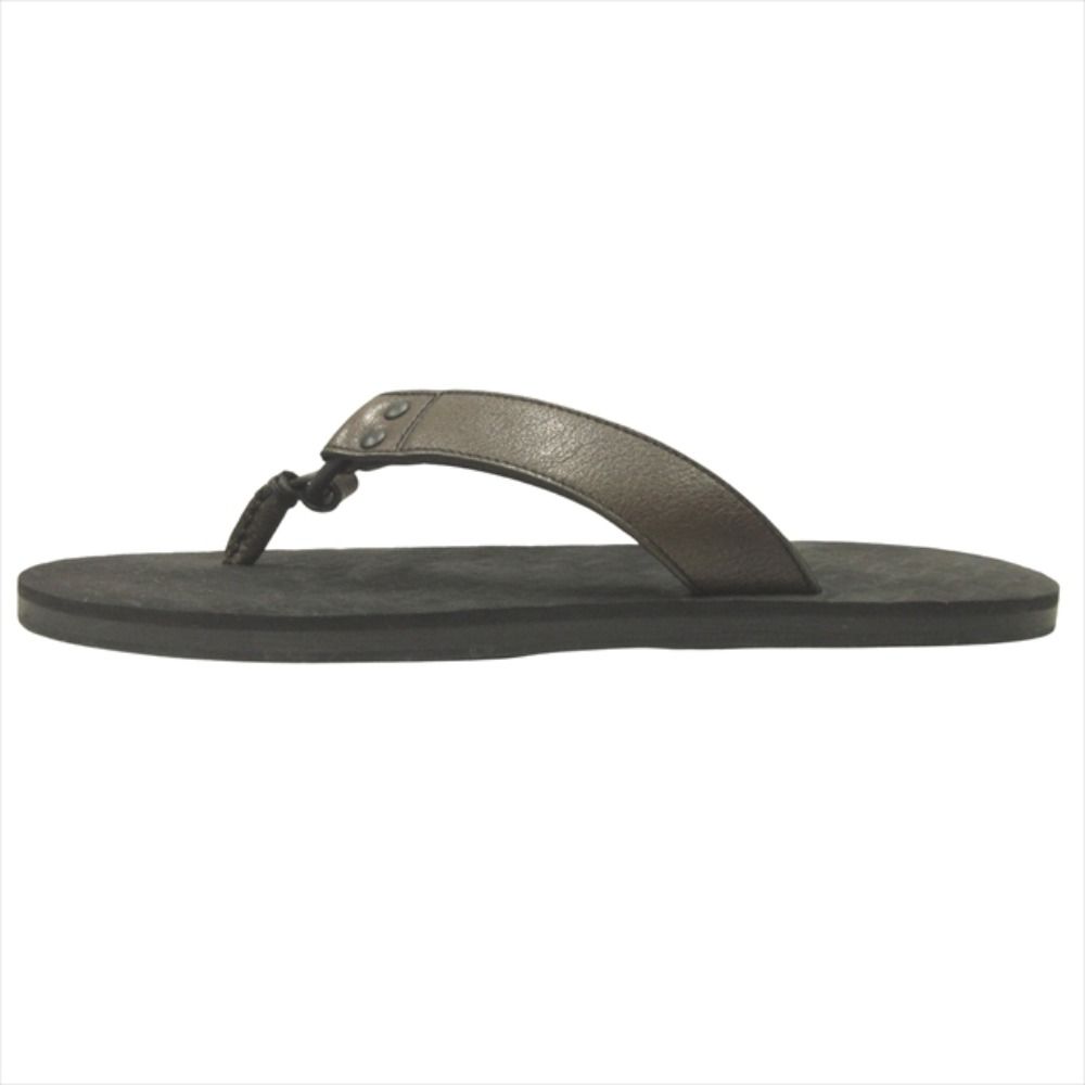 Bottega Veneta Leather Thong Sandals Shoes Beach Intrecciato 40 Brown — view 2