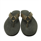 Bottega Veneta Leather Thong Sandals Shoes Beach Intrecciato 40 Brown — view 5