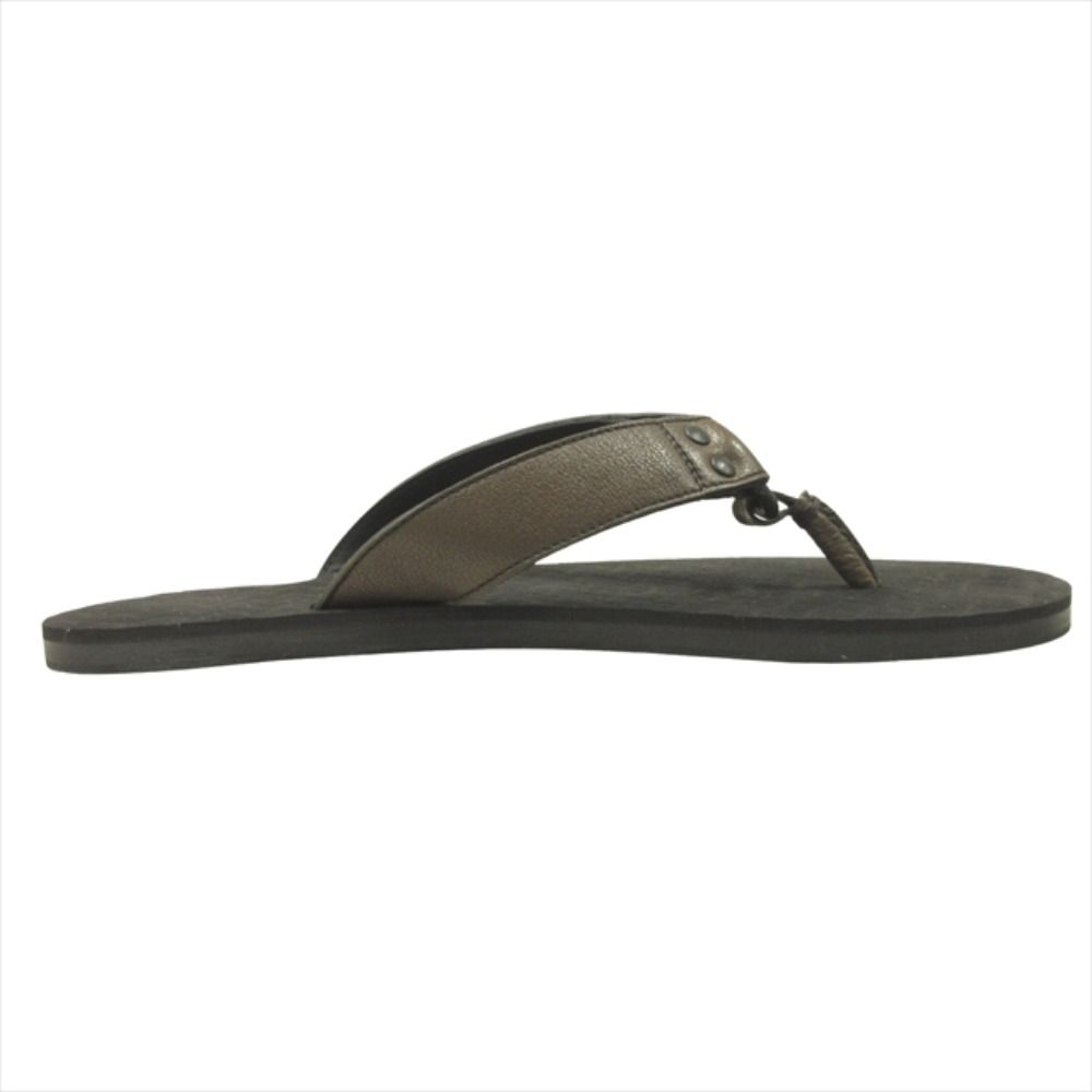 Bottega Veneta Leather Thong Sandals Shoes Beach Intrecciato 40 Brown — view 3