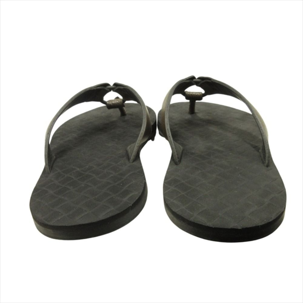 Bottega Veneta Leather Thong Sandals Shoes Beach Intrecciato 40 Brown — view 6