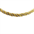 Dior Twist Chain Necklace Vintage 60 cm Gold Silver — view 2