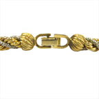 Dior Twist Chain Necklace Vintage 60 cm Gold Silver — view 4