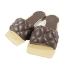 Bottega Veneta Intrecciato Leather Slides Padded Sandals Quilted Shoes — view 3