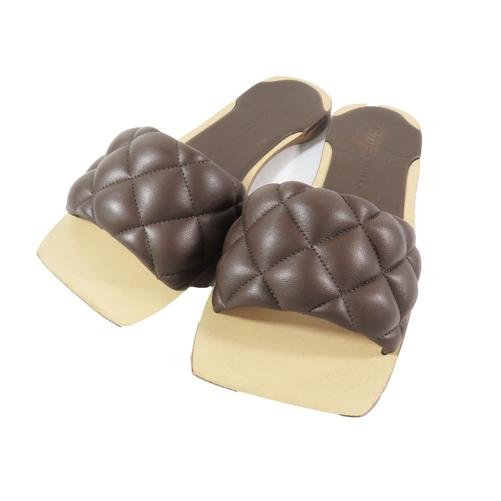 Bottega Veneta Intrecciato Leather Slides Padded Sandals Quilted Shoes — view 3
