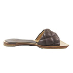 Bottega Veneta Intrecciato Leather Slides Padded Sandals Quilted Shoes — view 2