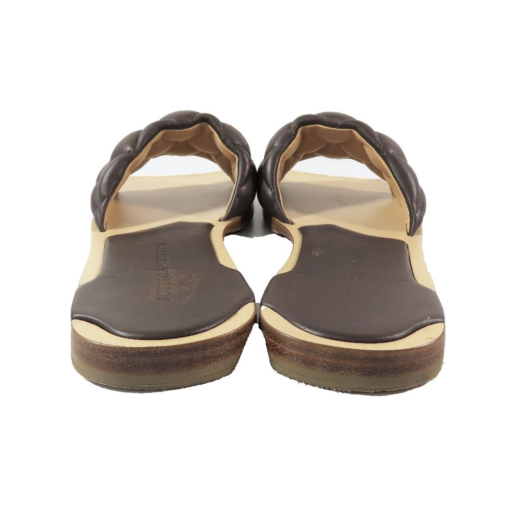 Bottega Veneta Intrecciato Leather Slides Padded Sandals Quilted Shoes — view 5