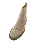 Hermes Suede Vovelore Leather Side Gore Boots Chelsea Short Shoes 44 Beige — view 4